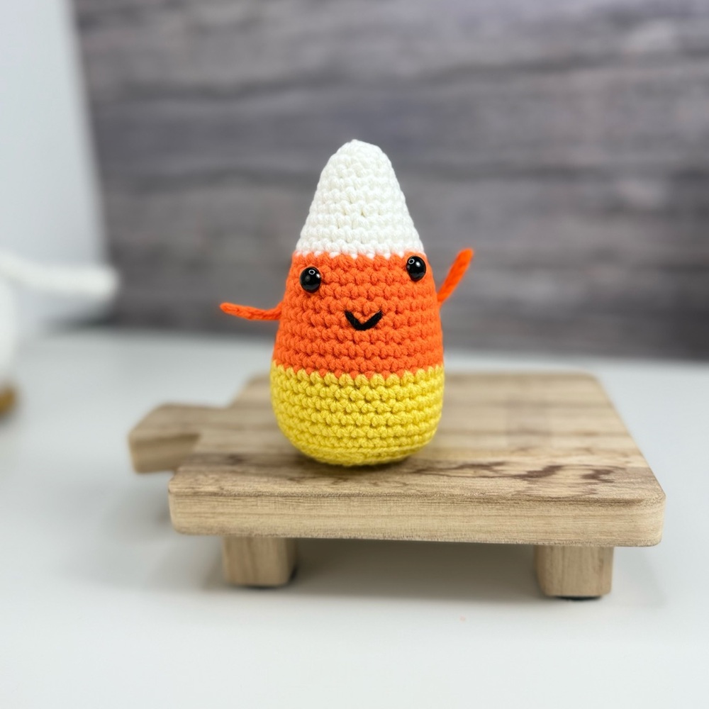 Handcrafted Candy Corn Crochet Halloween Fall Decor